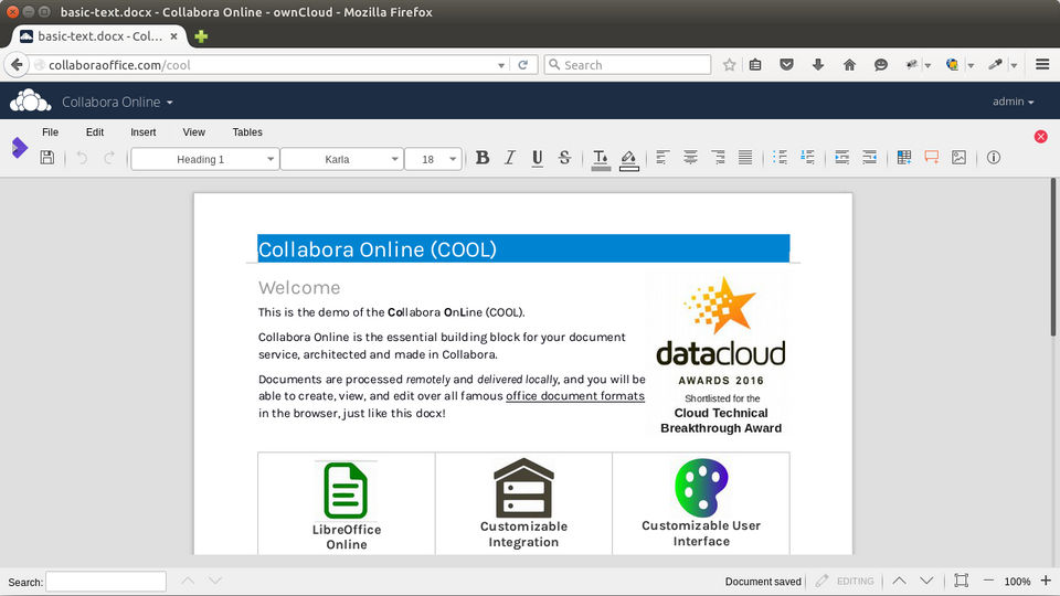 Collabora Online Screenshot 2