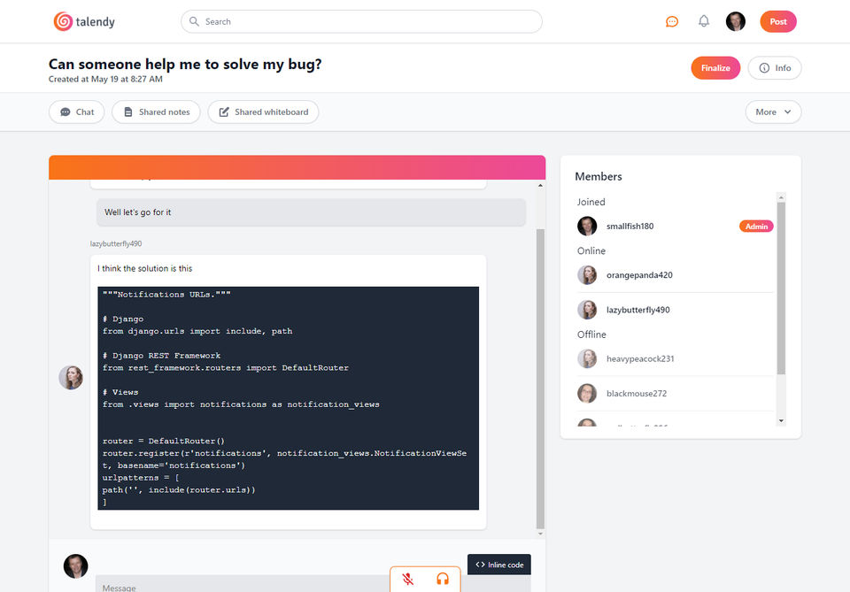 Talendy Screenshot 1