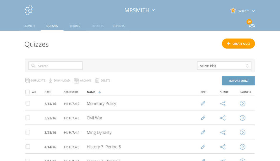Socrative Screenshot 1