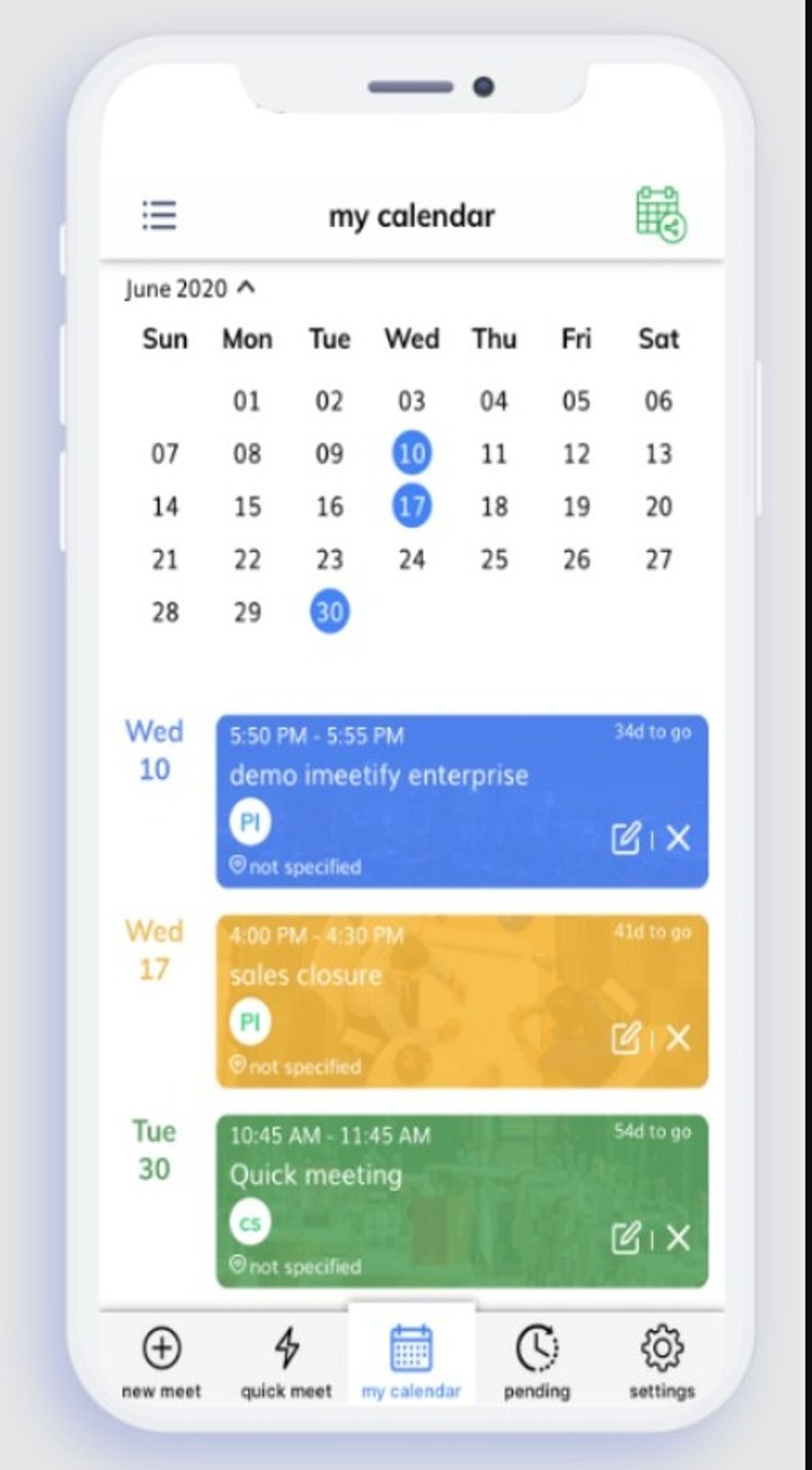 imeetify Screenshot 1
