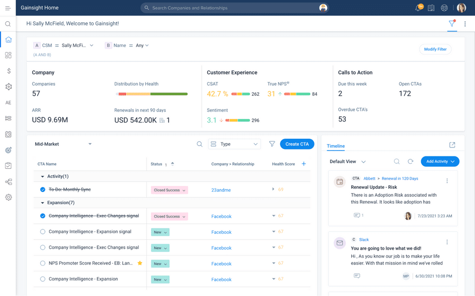 Gainsight CS Screenshot 2