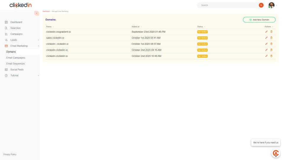 Clickedin Screenshot 1