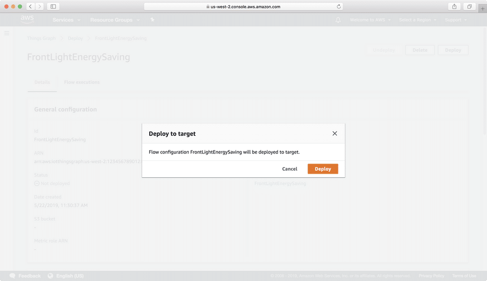 AWS IoT Things Graph Screenshot 4