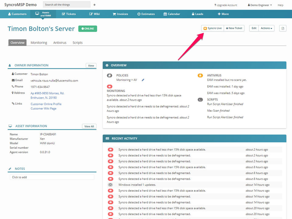 Syncro Screenshot 1