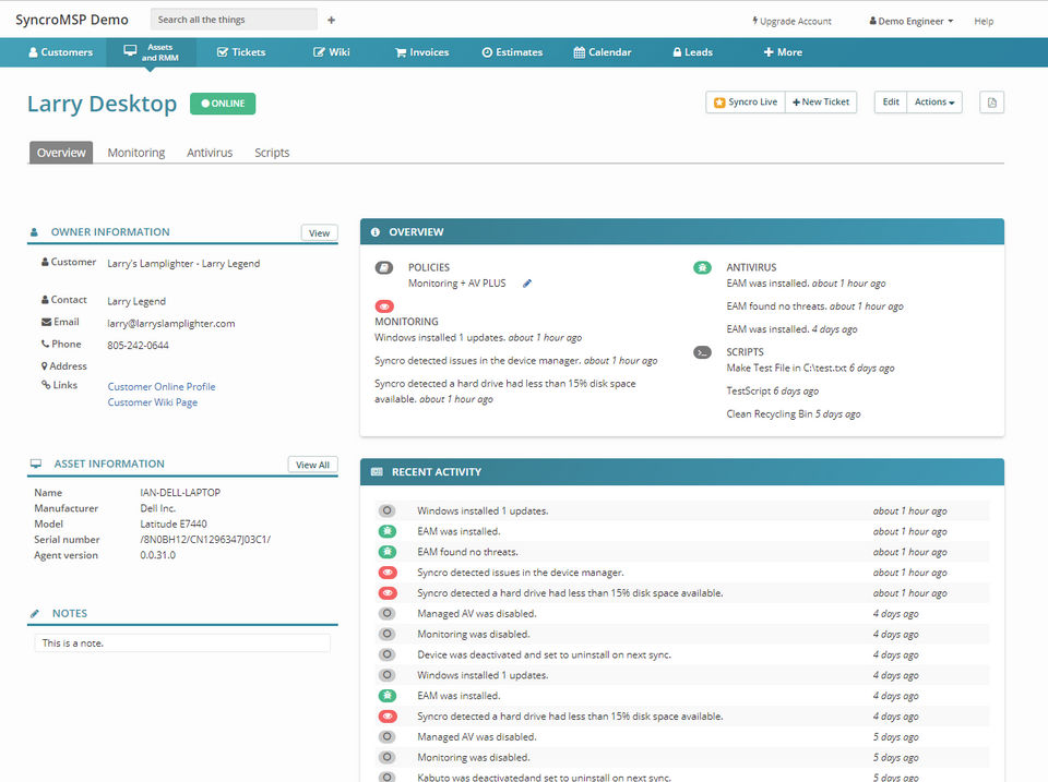 Syncro Screenshot 2