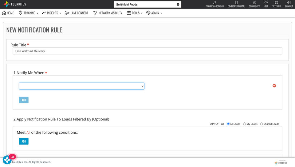 FourKites Screenshot 1