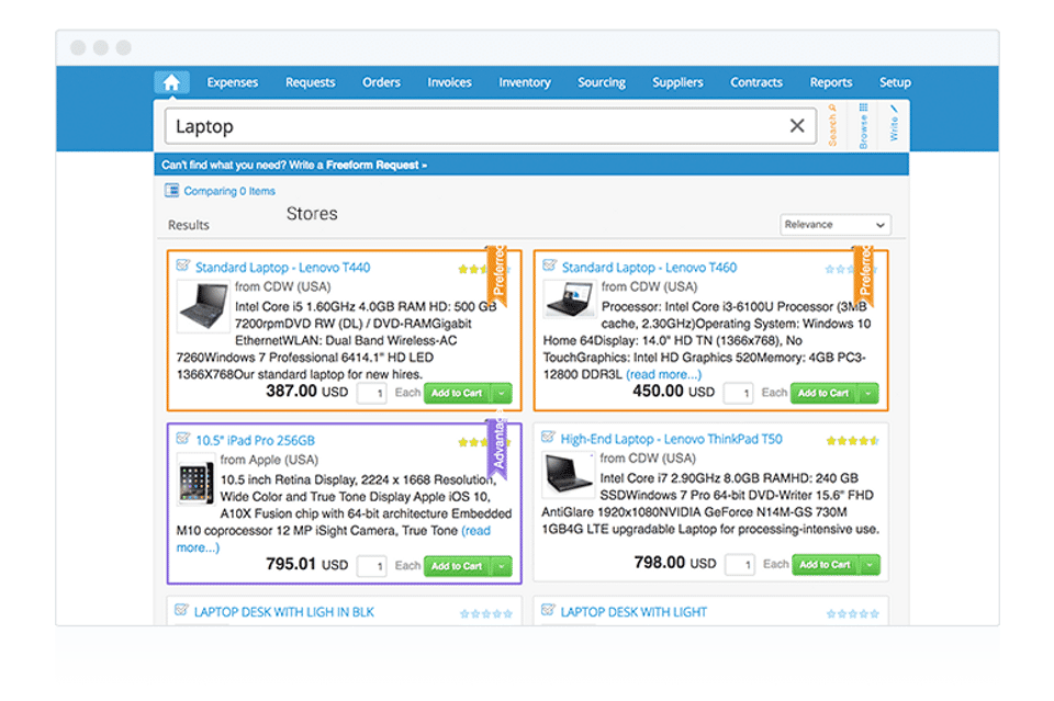 Coupa Procurement Screenshot 1