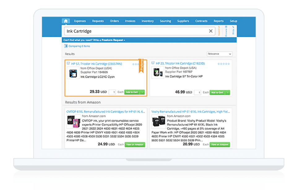 Coupa Procurement Screenshot 2