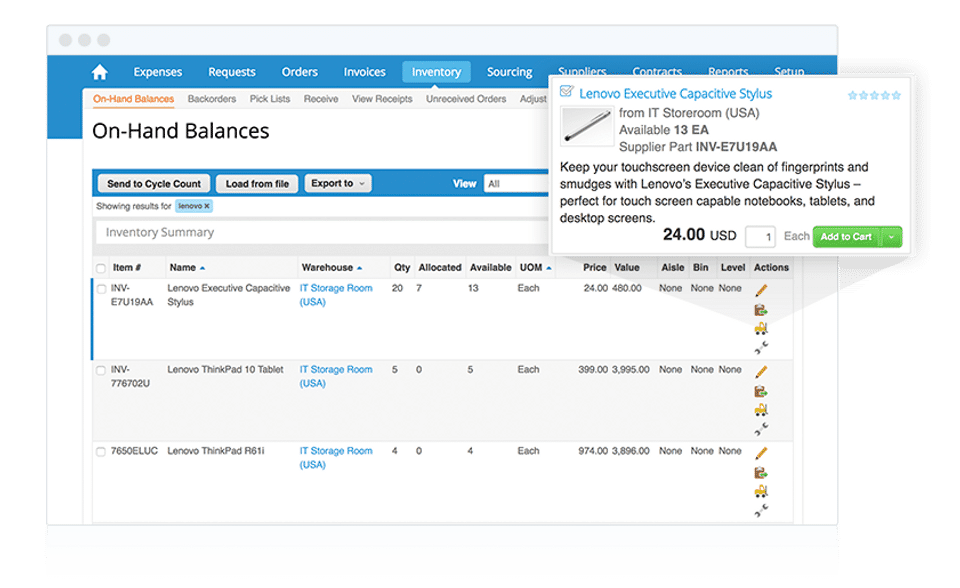 Coupa Procurement Screenshot 5