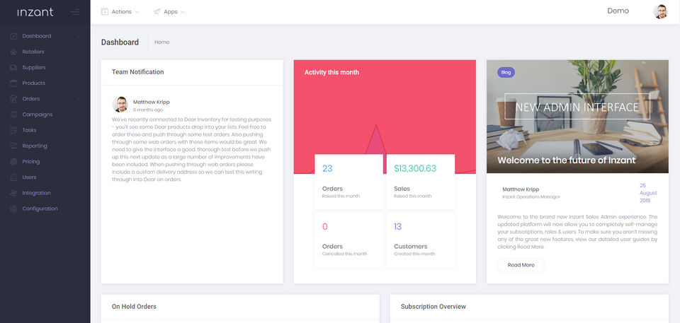 Inzant Sales Screenshot 1