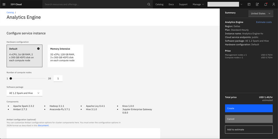 IBM Analytics Engine Screenshot 3