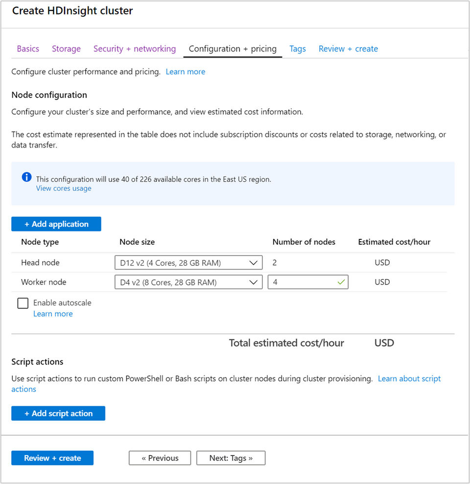 Azure HDInsight Screenshot 2