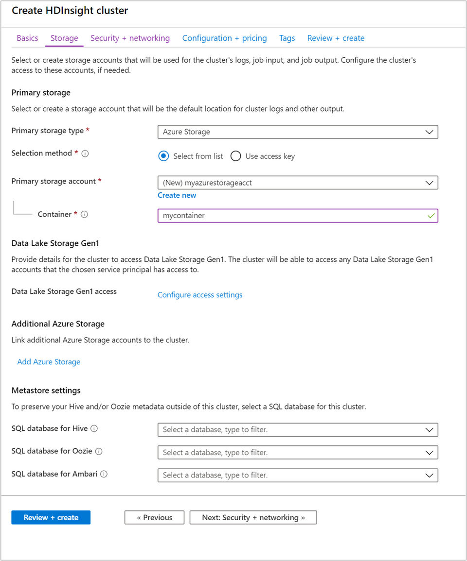 Azure HDInsight Screenshot 3