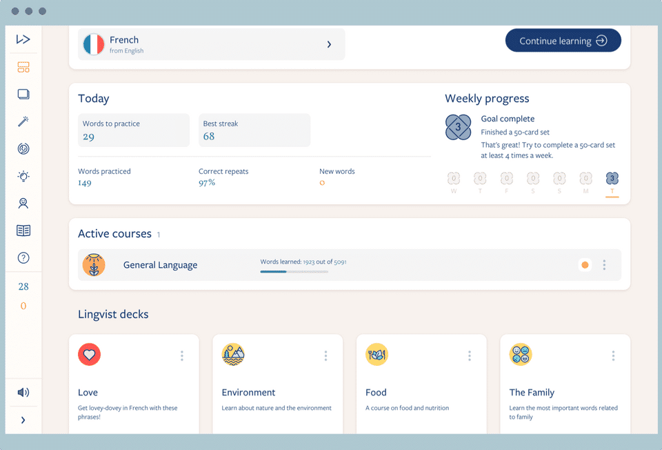 Lingvist Screenshot 1