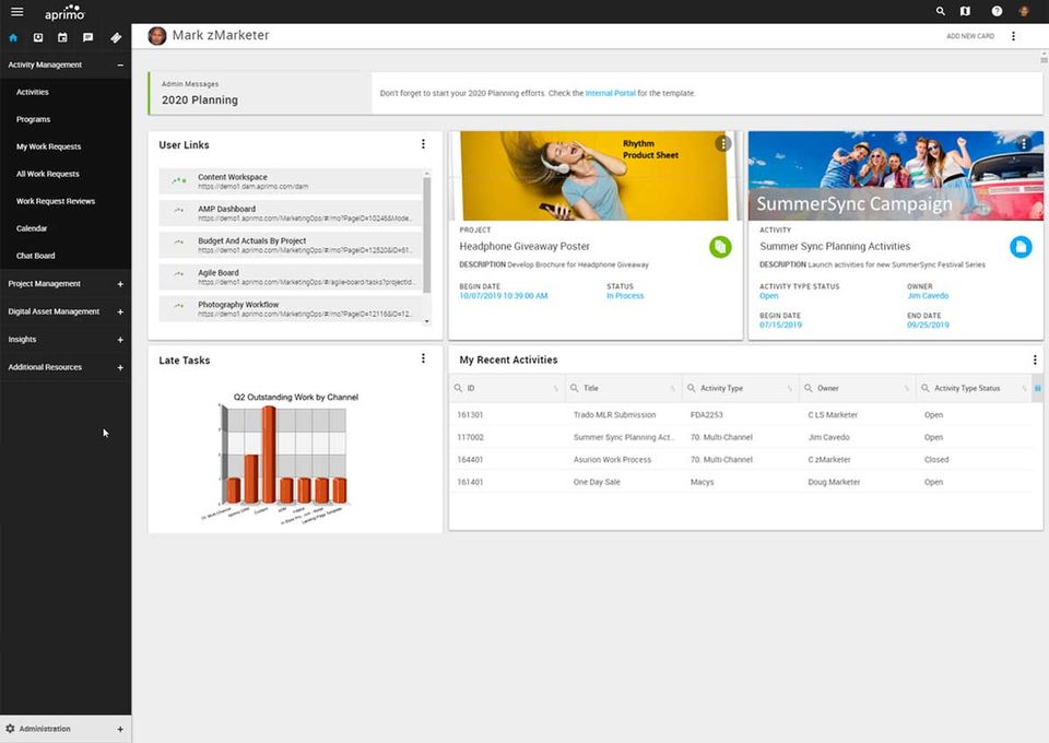 Aprimo Productivity Management Screenshot 6