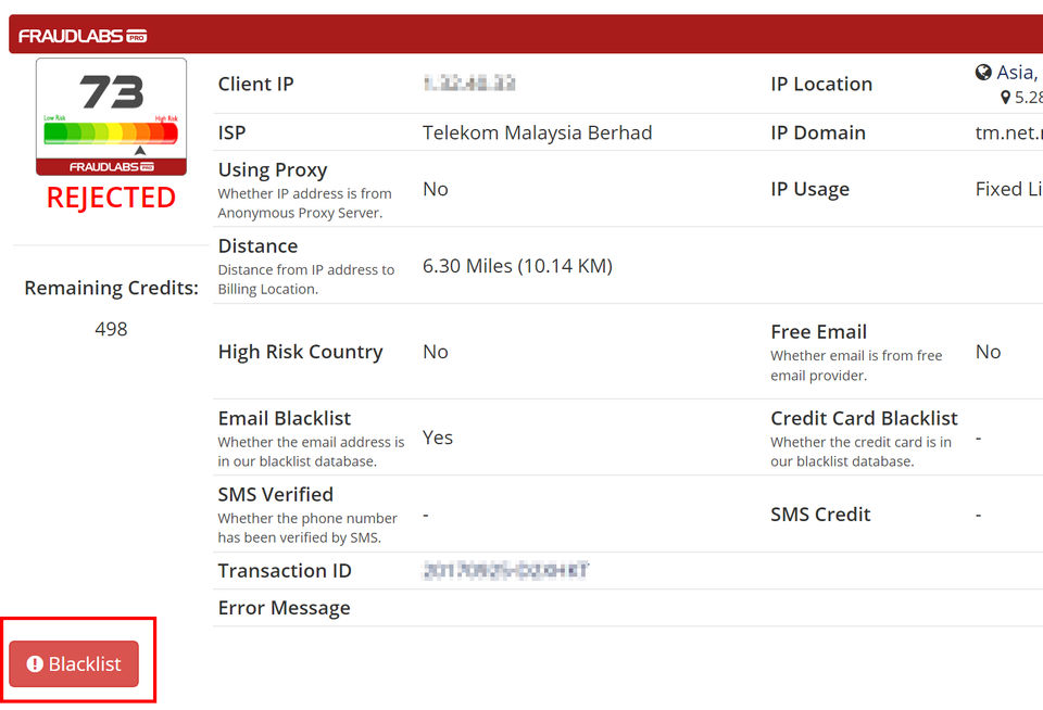 FraudLabs Pro Screenshot 4