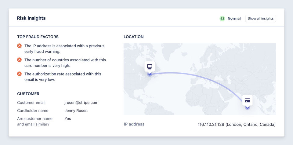 Stripe Radar Screenshot 2