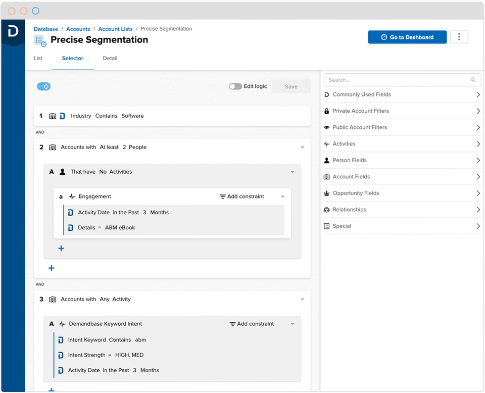 Demandbase Orchestration Screenshot 1