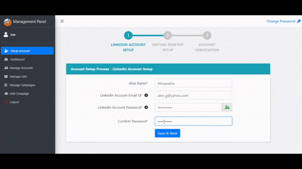 Linkedojet Screenshot 1