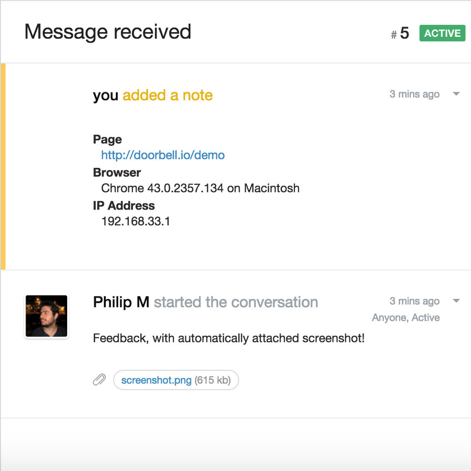 Doorbell.io Screenshot 2