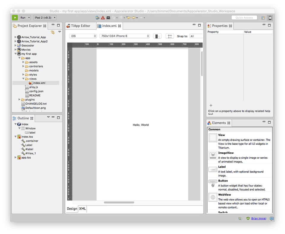 Appcelerator Screenshot 2