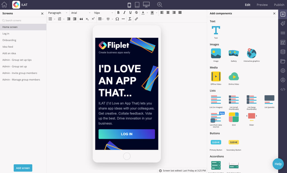 Fliplet Screenshot 2