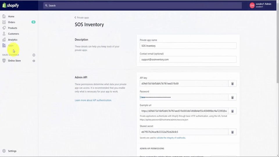 SOS Inventory Screenshot 1
