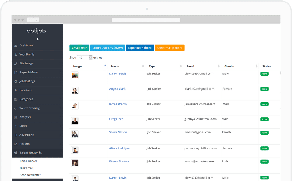 OptiJob Screenshot 3