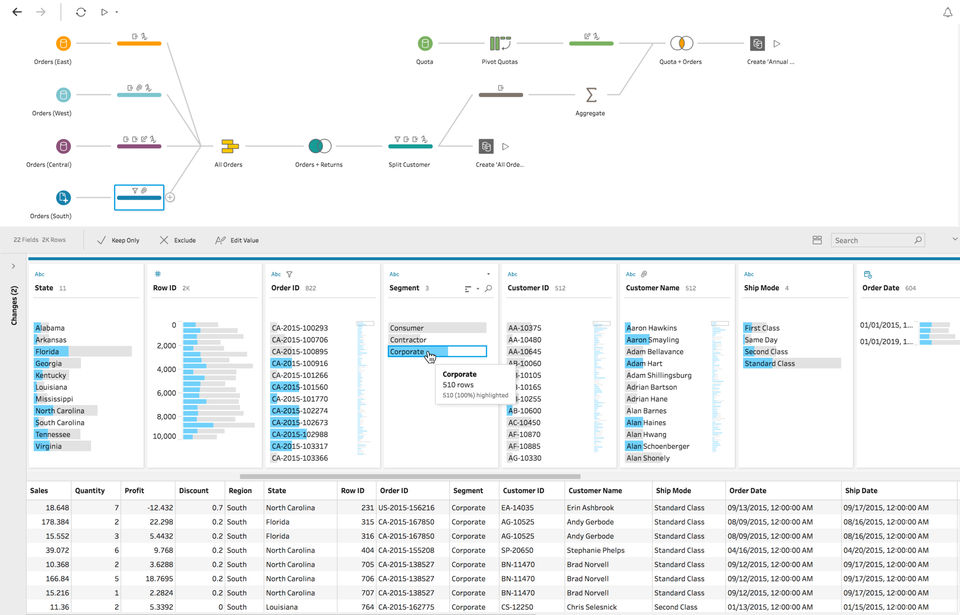 Tableau Prep Screenshot 3