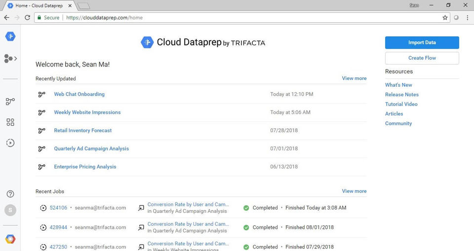 Trifacta Screenshot 5