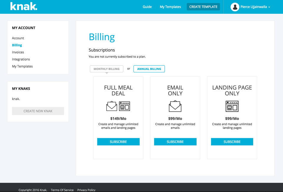 knak. Screenshot 1