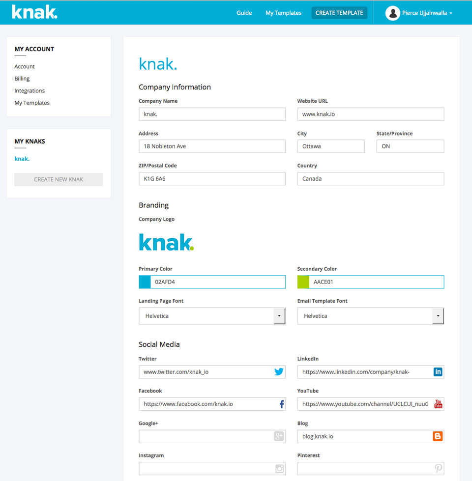 knak. Screenshot 2