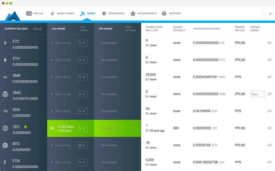 MinerGate Screenshot 1
