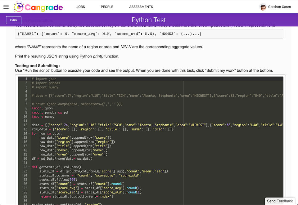 Cangrade Screenshot 1