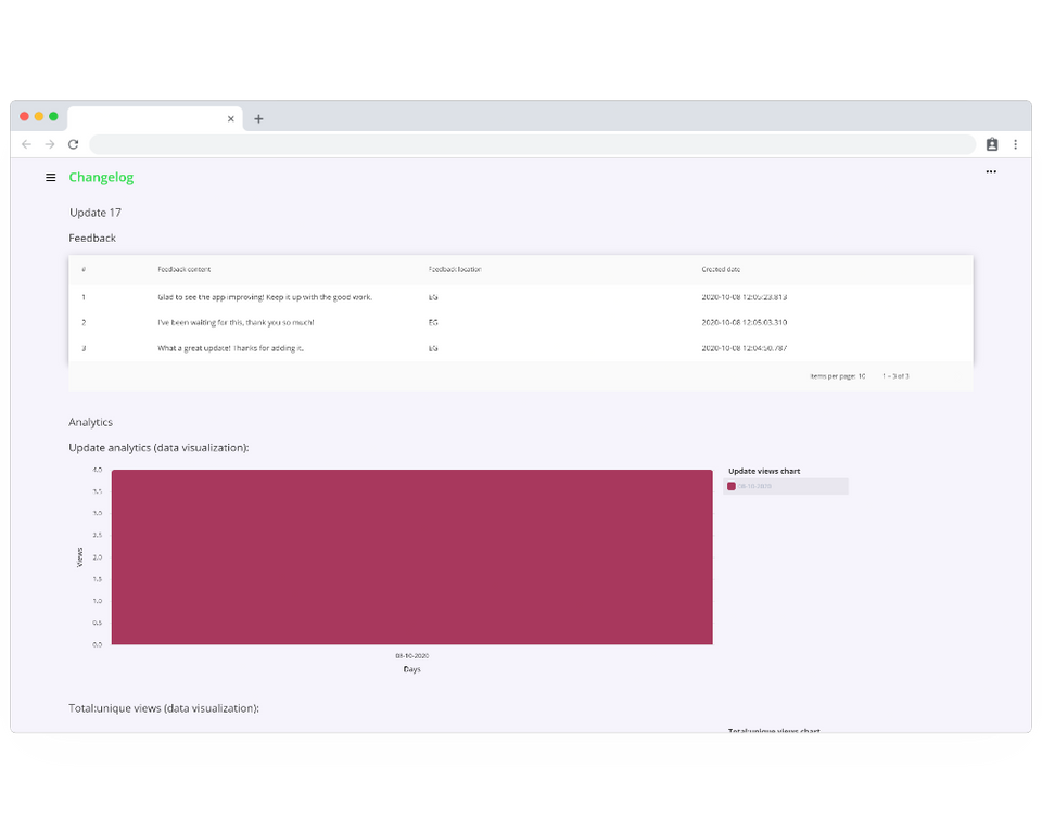 Changeloggy Screenshot 1