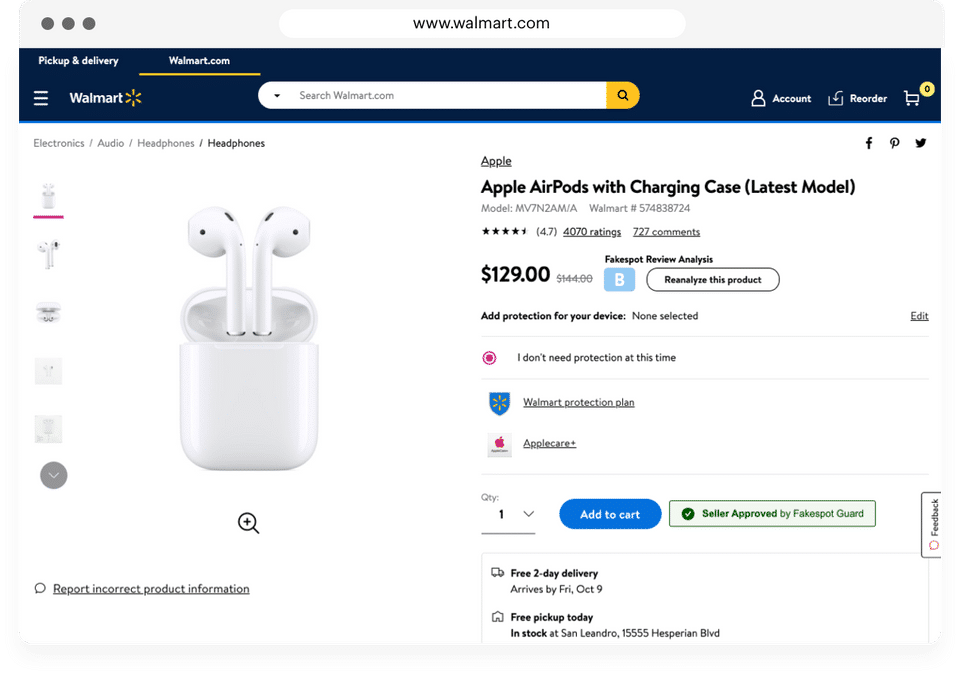 Fakespot Screenshot 3