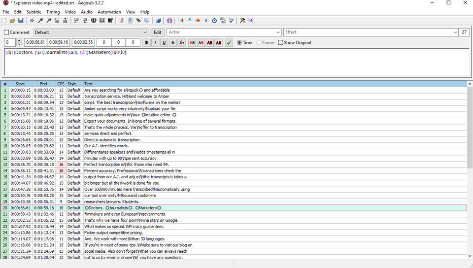 AmberScript Screenshot 2
