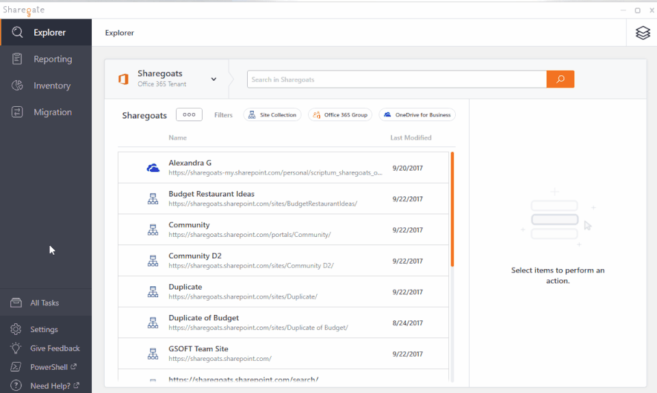 ShareGate Desktop Screenshot 2
