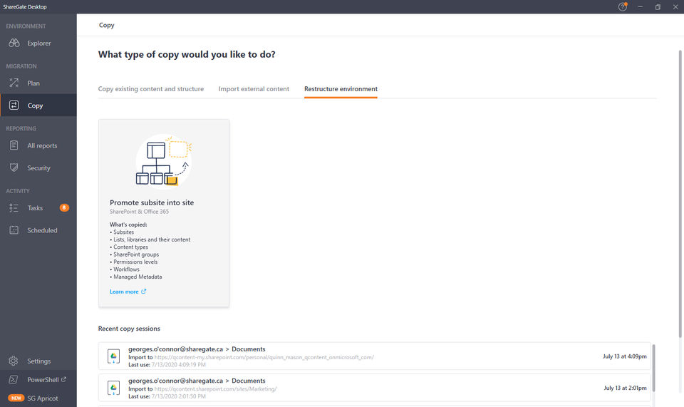 ShareGate Desktop Screenshot 3