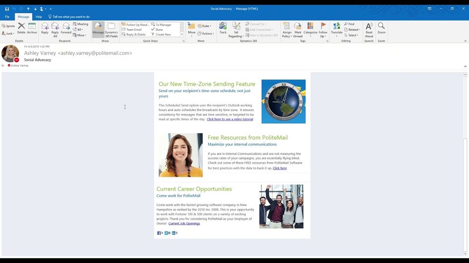PoliteMail Screenshot 5