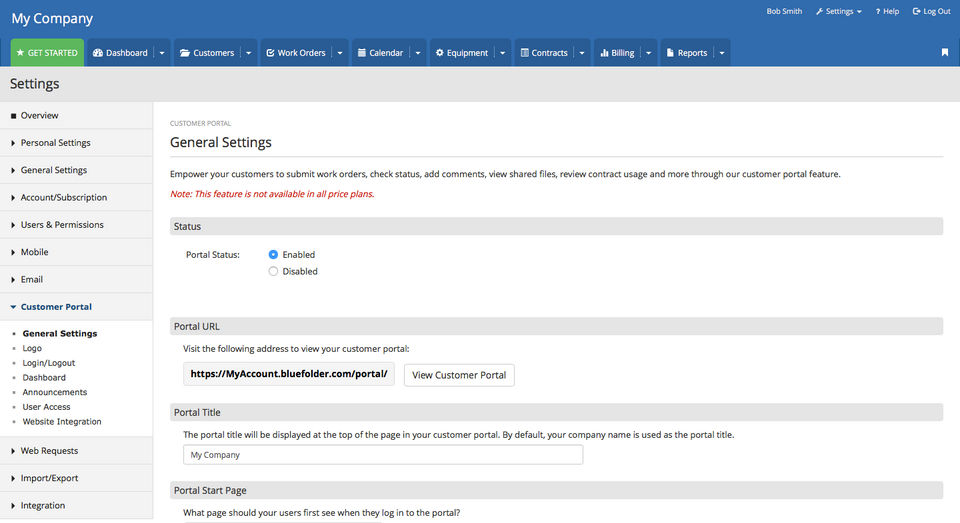 BlueFolder Screenshot 1
