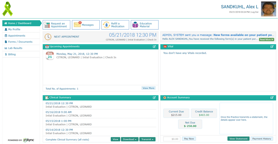 InSync Healthcare Solutions Screenshot 2