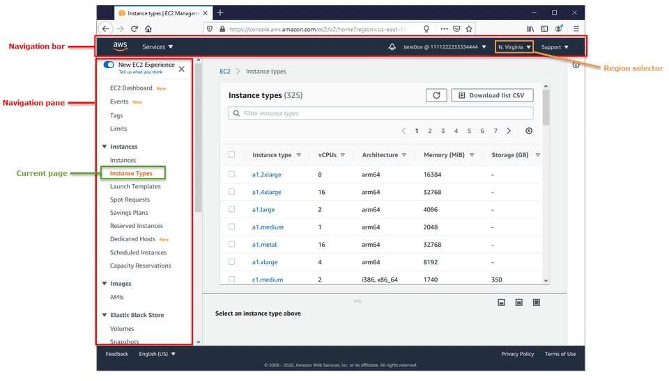 AWS Management Console Screenshot 2