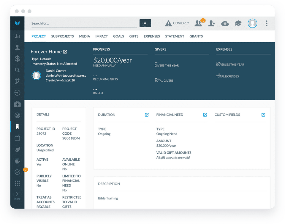 Virtuous CRM Screenshot 2