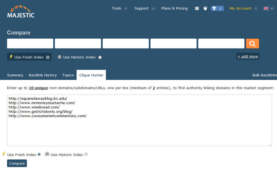 Majestic SEO Screenshot 3