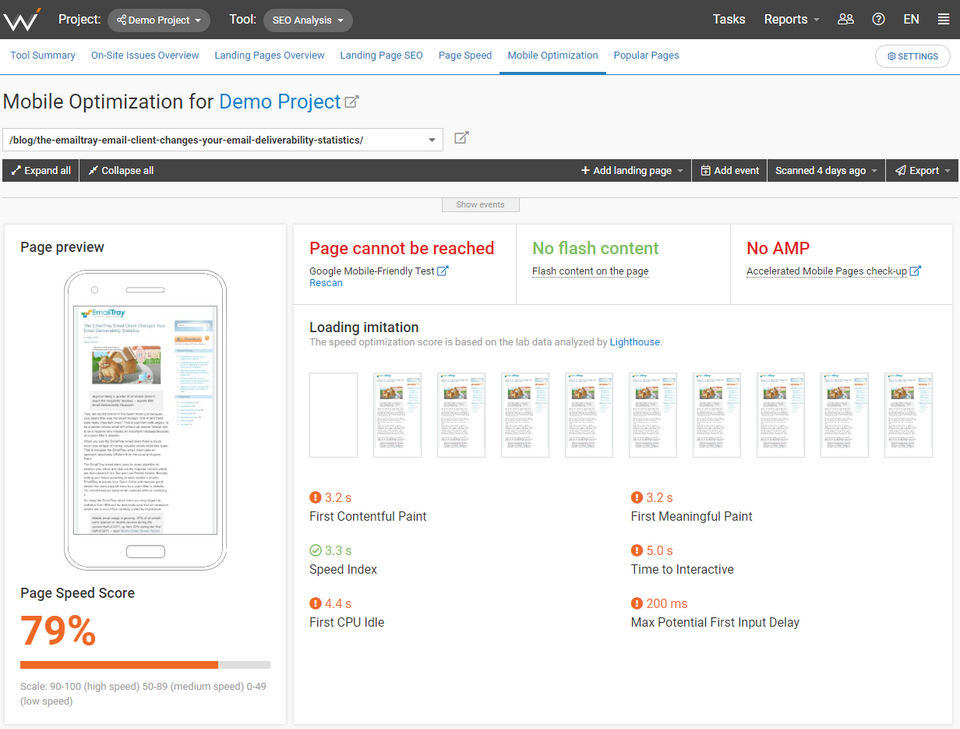 WebCEO Screenshot 3