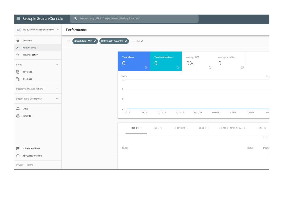 Google Search Console Screenshot 1