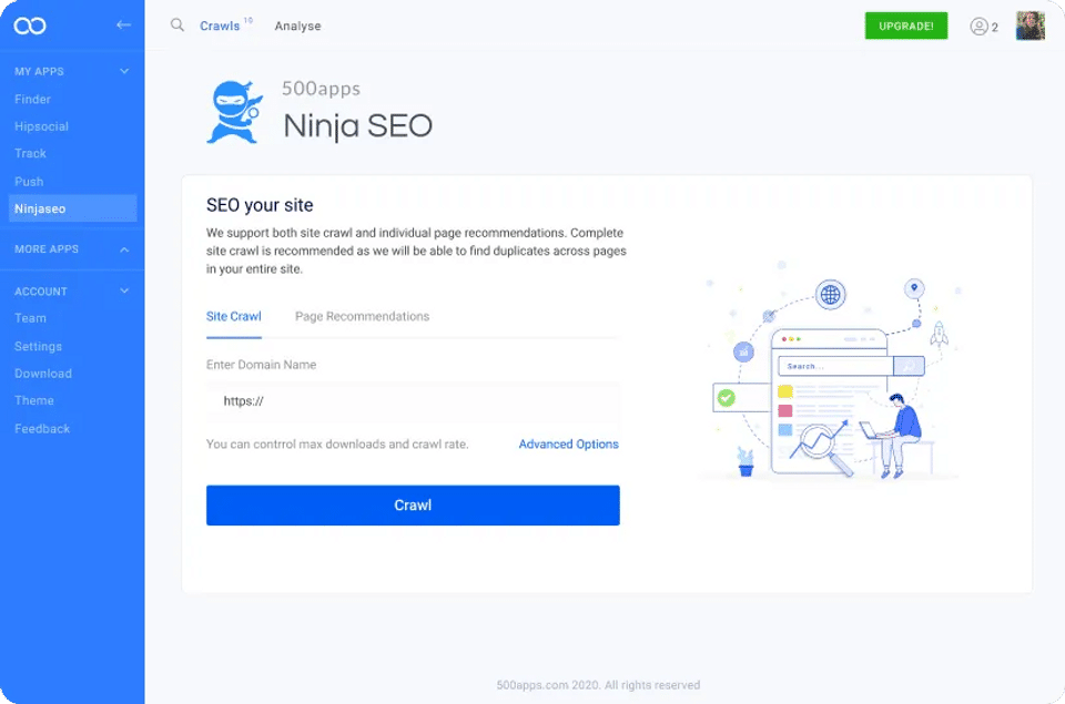 NinjaSEO by 500apps Screenshot 2