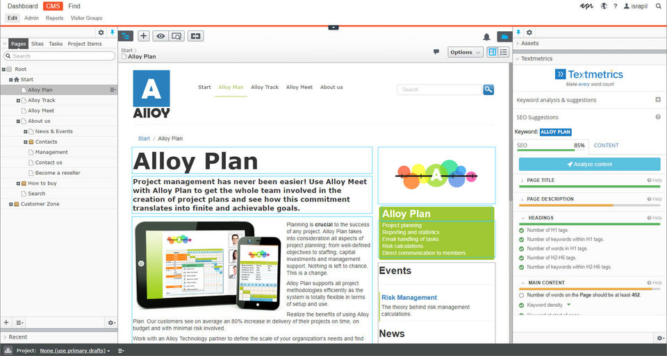 Textmetrics Screenshot 1