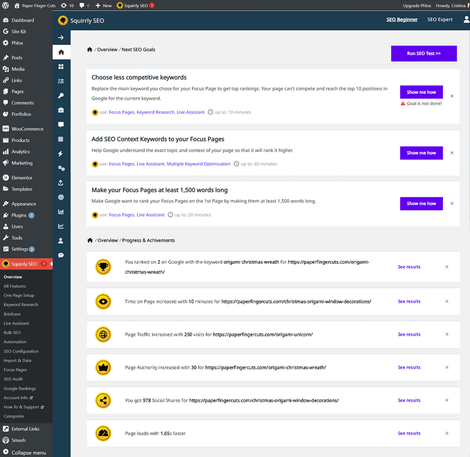 Squirrly SEO Screenshot 1